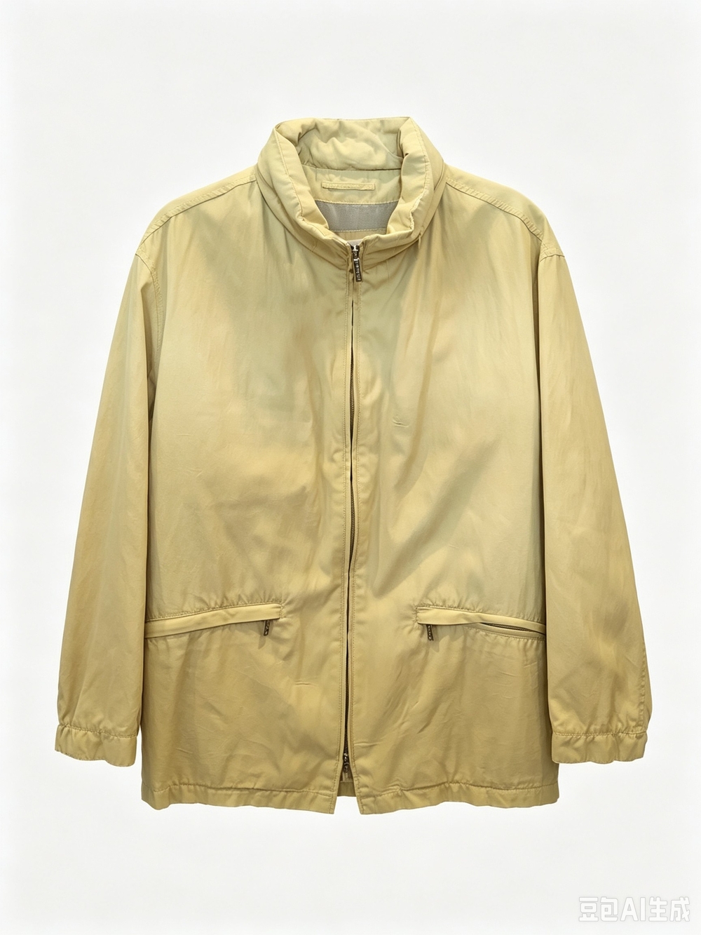 Canali lightweight light yellow windbreaker jacket